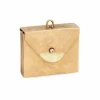 Pendentif en or avec breloque pliable et médaillon vintage avec photo d'enveloppe