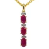 Pendentif en or avec diamants et rubis