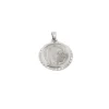 Pendentif en or blanc
