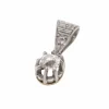 Pendentif en or blanc 750 avec diamants