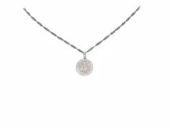Pendentif en or blanc avec diamants 0,75 carat