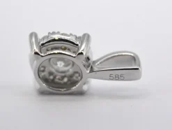 Pendentif en or blanc avec diamants