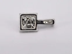 Pendentif en or blanc avec diamants