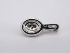 Pendentif en or blanc avec diamants