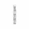 Pendentif en or blanc 18K (750 Millièmes) avec diamants en chute.