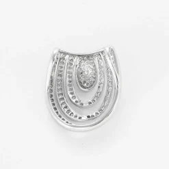 Pendentif en or gris et diamants