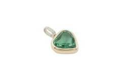 Pendentif en or jaune avec un spinelle