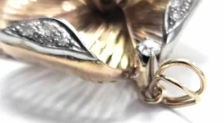 Pendentif en or jaune avec diamants