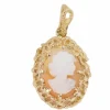 Pendentif en or jaune et camée