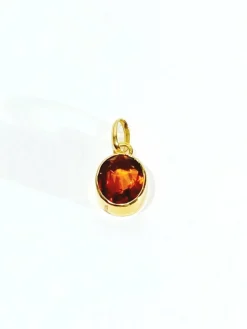 Pendentif en or jaune et citrine