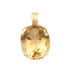 Pendentif en or jaune et citrine