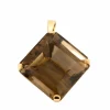 Pendentif en or jaune et quartz fumé