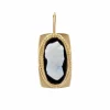 Pendentif en or jaune et camée sur onyx