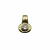 Pendentif en or jaune et diamant de 1 carat des années 1980