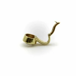 Pendentif en or jaune et diamant de 1 carat des années 1980