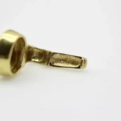 Pendentif en or jaune et diamant de 1 carat des années 1980
