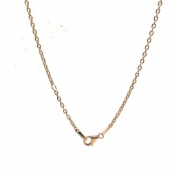 Pendentif en or rose 18 carats avec émeraude cabochon et diamants