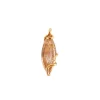 Pendentif en quartz rutile de l'Arkansas