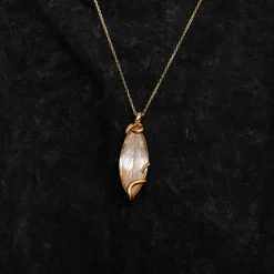 Pendentif en quartz rutile de l'Arkansas