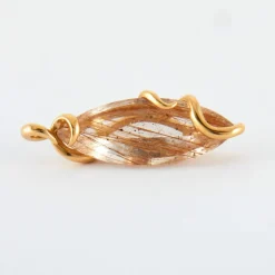 Pendentif en quartz rutile de l'Arkansas