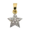 Pendentif Etoile Or blanc Diamant