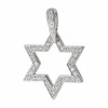 Pendentif Etoile Or blanc Diamant