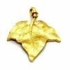 Pendentif Feuille Or jaune