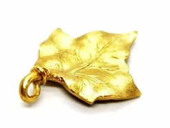 Pendentif Feuille Or jaune