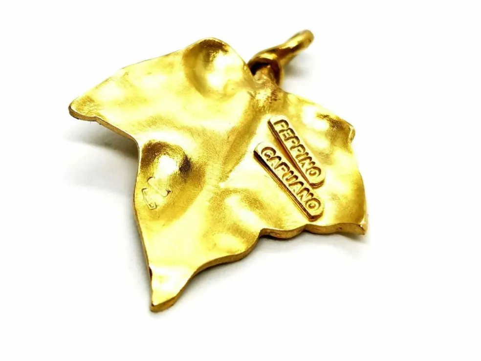 Pendentif Feuille Or jaune