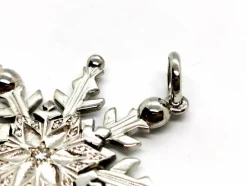 Pendentif Flocon Or blanc Diamant