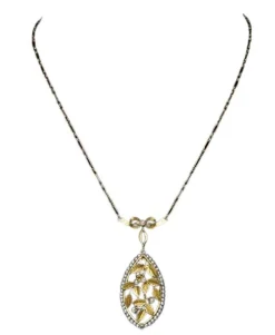 Pendentif floral Art Nouveau or et perles fines