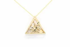 Pendentif "franc maçon" contemporain en or jaune