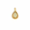 Pendentif Goutte or jaune opale