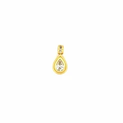 Pendentif Goutte Or Jaune 18k & Diamant