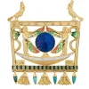 Pendentif égyptien Isis vintage Lapis Diamants