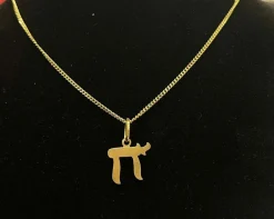 Pendentif HAÏ or jaune