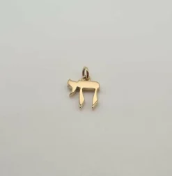 Pendentif "HAI" or jaune 18 carats