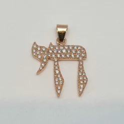 Pendentif HAI-La Vie en Or Rose, diamants
