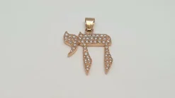 Pendentif HAI-La Vie en Or Rose, diamants