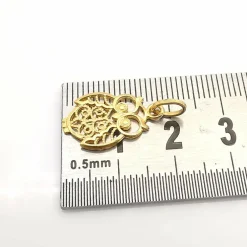 pendentif hibou en or jaune
