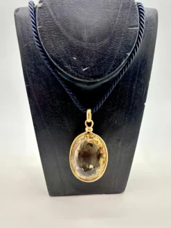 Pendentif imposante citrine