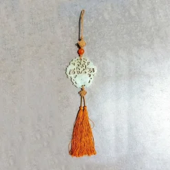 Pendentif jade bouquet