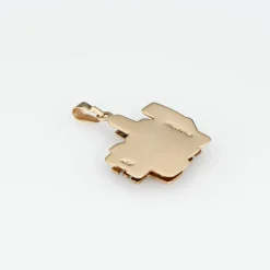 Pendentif Je T'Aime 3D Diamant Or Jaune