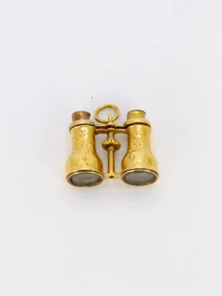 Pendentif jumelles or jaune