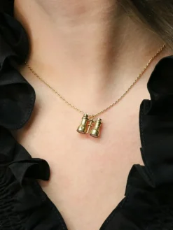 Pendentif jumelles or jaune