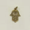 Pendentif khomsa or jaune