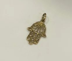 Pendentif khomsa or jaune