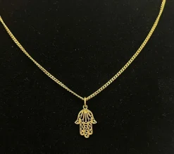 Pendentif khomsa or jaune