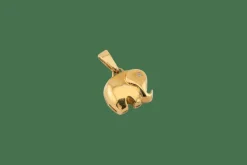 Pendentif éléphant diamant en or jaune