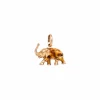 Pendentif Éléphant en or jaune